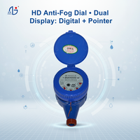 Compteur d'eau froide multi-jets en laiton ZHAOJI DN15-50, protection IP68, connexion filetée R100, classe B, certifié ISO9001/4064