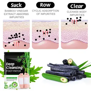 ALIVER 30 pcs गर्म बेच पैर पैड शरीर को आराम गहरी नींद हर्बल अदरक <span class=keywords><strong>Detox</strong></span> पैर पैच - Product Image 6