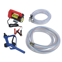 Pompe électrique portable pour carburant ou huile à piles, kit de transfert, kerosene, 12V, 24V AC, 220V, 175W, 260W