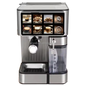 เครื่องชงกาแฟเอสเพรสโซ่อัตโนมัติเต็มรูปแบบ Anwell Commercial ระดับมืออาชีพจากอิตาลี 6 in 1 สำหรับคาปูชิโน นม กาแฟลาเต้ ร้อนแรง 15 บาร์ 20 บาร์ - Product Image 3