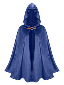 Mantello Medievale da Uomo, Cappotto Lungo con Cappuccio Retrò, Costume da Pirata Vichingo per Halloween, Cosplay Gotico, Mantelli Neri per Halloween - Product Image 2