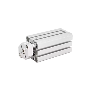 Cilindro Compacto Tipo Guía de Varilla Serie <span class=keywords><strong>CQM</strong></span>/CDQM, Mini Cilindro Neumático de Doble Acción de Alta Calidad CQM12/16/20/25/32/40/50/63/80/100 - Product Image 2
