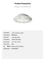 Éclairage IP65 pour garage, station-service, couloir, magasin, zone de construction, auvent, entrepôt et usage résidentiel
