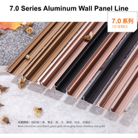 Moulures murales modernes en alliage d'aluminium sur mesure : plinthes, corniches, coins et moulures de plafond durables et écologiques pour hôtels