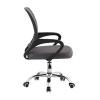 Chaise de bureau pivotante ergonomique moderne de luxe classique avec dossier en maille, caractéristiques réglables, base en aluminium, 2 vérins à gaz pour