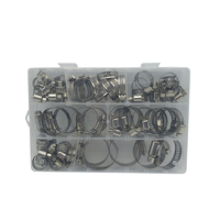 Ensembles de colliers de serrage en acier inoxydable 304 à prix abordable, mesure en pouces, électroplaqués, tailles personnalisables pour raccordement de tuyaux