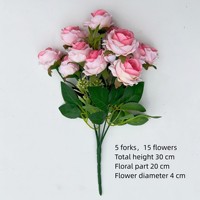 PT-R114 Boule de Roses de Mariage Centres de Table Personnalisables Boules de Fleurs Artificielles Fleurs en Soie Vente en Gros