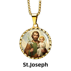 Amuleto de San José de GIVELUCK, Colgante para Artículos Religiosos, Recuerdo de Festival - Product Image 3