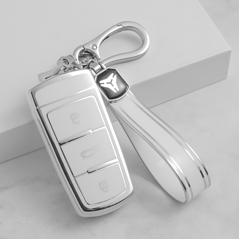 White + Keychain