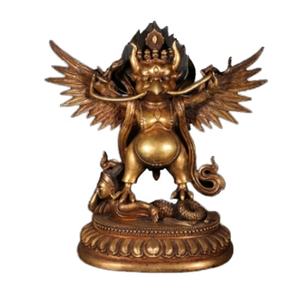 Dapeng 황금 날개 새 동상 수제 금 새 조각 장식 주조 기술 마스코트 - Product Image 4