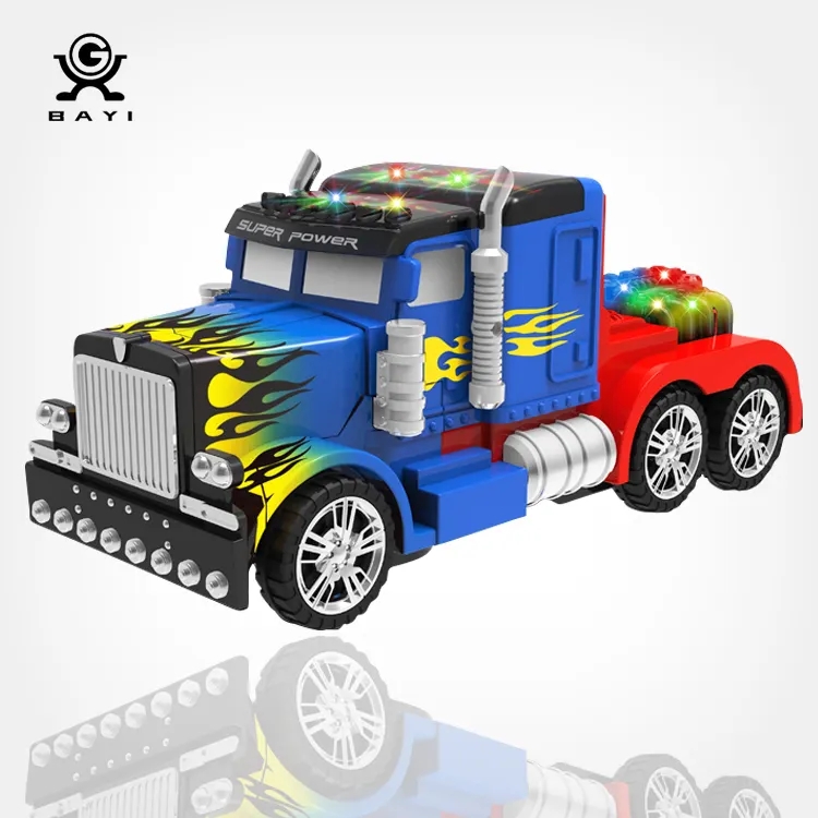 Mobil Robot Berubah Bentuk, Mainan Remote Control untuk Anak-anak, Mainan Musik, Robot Berubah Bentuk, Mobil Rc
