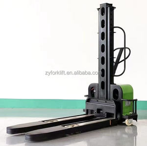 Truk palet bertenaga tipe Walkie kapasitas 1 Ton daya DC pabrik Zhongyan untuk penggunaan Restoran pengangkat Forklift Drum minyak - Product Image 2