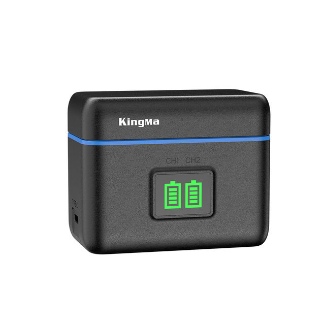 KingMa BM076 Smart Dual Battery Charging Box Type-C Portable Power Hub for Insta360 X5 Battery