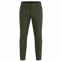 Pantalons de golf pour hommes, légers, respirants, à séchage rapide et anti-transpiration |   Vêtement de sport vert olive foncé à coupe ajustée |   Front plat