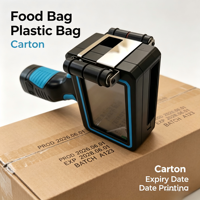 Imprimante à jet d'encre portable KJ01 pour la date d'expiration, le code de lot, le codage des sacs en plastique et des cartons