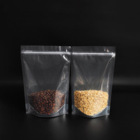 16x26 cm Transparent Stockage Stand up Pouch Zip Lock clair En Plastique Emballage Sac Snack Alimentaire Fond Gousset Sacs