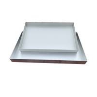 Plaque de cuisson rectangulaire en aluminium de qualité alimentaire, recyclable, prix usine, compatible micro-ondes