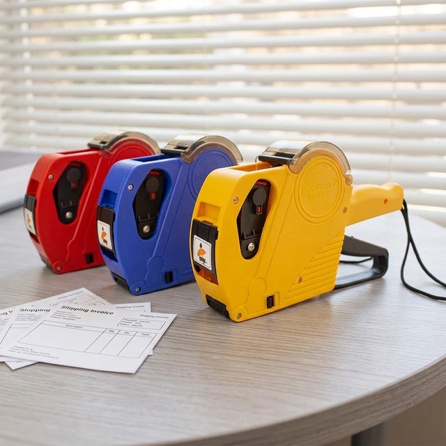 Durable Handheld Digital Manual Price Tag Labeling Household Sundries Plastic Price Gun