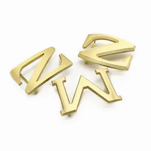 Bán Buôn Tùy Chỉnh Sang Trọng Kim Loại Vành Đai Khóa Dây Đeo Phần Cứng 35Mm & 40Mm Rắn Brass Hollow Trống Thư Z & M Sản Xuất - Product Image 1