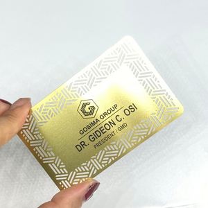 Cartes de visite en acier inoxydable gravées de haute qualité - Product Image 1