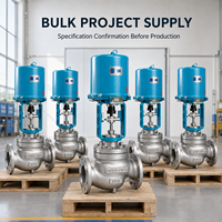 Vanne de régulation de débit automatisée pour pipeline, structure électrique à globe, en acier inoxydable, fourniture d'ingénierie OEM