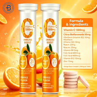 Comprimés effervescents de vitamines et suppléments OEM, complément alimentaire à base de plantes, comprimés effervescents de vitamine C + zinc + vitamine D