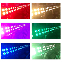 4 projecteurs LED COB RGBW 100W pour scène, éclairage d'ambiance blanc chaud pour discothèque