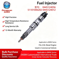 Inyector de Combustible Common Rail 100% Nuevo 0445124056 51101006202 0445124012 para Cummins QSB4.5 QSB6.7 Komatsu SAA6d107