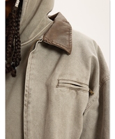 2023 Automne 100% Coton Personnalisé Unisexe Zippé Lourd Surdimensionné Punk Vintage Veste