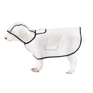 2023 стиль TPU Lucency Pet дождевик для домашних животных Одежда для собак с капюшоном плащ для улицы водонепроницаемый