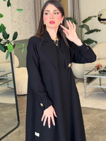 Abaya Femme Modeste et Polyvalente en Polyester, Coupe Slim, Mi-longue, Nouvelle Collection Automne 2026, Vente en Gros OEM/ODM