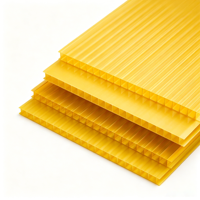 Panneau alvéolaire PC ignifuge résistant aux chocs pour auvent de villa, serre de semis, couverture de lucarne de bureau