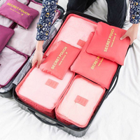 E-luke Cubes de rangement pour bagages de voyage, organisateur de bagages, tissu Oxford résistant à l'eau, sac de rangement pour vêtements avec fermeture éclair, léger et pliable