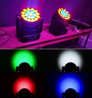 Tête mobile 19x25w RGBW 4 en 1 Lyre Wash Par 19x25 Watt Zoom Cabeza Movil Lumière de scène Tête mobile pour DJ Disco Night Club