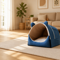 Coussin douillet et chaud, lit en peluche pour chat, maison pour animaux de compagnie, tente de couchage, nid pour animaux de compagnie, lit pour chat