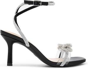 Zapatos de Tacón Alto de Moda de Lujo con Pedrería para Mujer, Elegantes Sandalias y Tacones, Mules Brillantes para Fiesta, Boda, Noche - Product Image 3