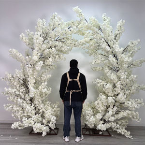 Arche décorative en soie blanche, nouveau design, motif cerisier, pour mariage, Saint-Valentin et Nouvel An - Product Image 1