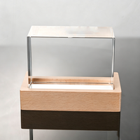 Cubo de Cristal K9 con Foto Láser 3D al por Mayor, Bloque Rectangular de Vidrio en Blanco de 5*5*8cm para Grabado, Regalos con Luz LED Recargable por USB