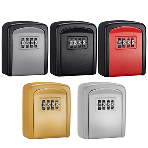 4 Digit Combination Storage <b>Lock</b> Key <b>Box</b> Wall Mounted Safe <b>Box</b> Portable Weather-Resistant Key Storage <b>Box</b> Small Key <b>Lock</b> Safes - Product Image 3