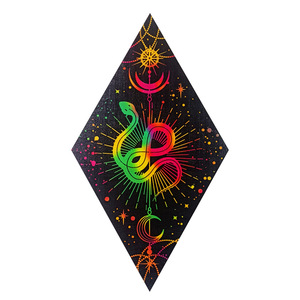 Cartas de Tarot de Madera con Forma Irregular, Impresas con UV, Decoración Bohemia Gótica para Colgar en la Sala de Estar, Adorno de Pared para Pascua o Graduación - Product Image 5