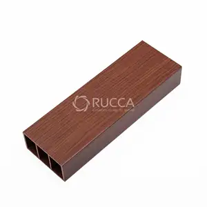 Foshan Ruccawood Wpc Outdoor Decorative Timber Tube for timber board 50*50mm timber ceiling