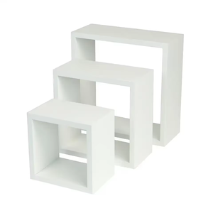 Selección de varios estilos de kits de tres piezas Estante de esquina blanco Estante de gabinete de cocina <span class=keywords><strong>flotante</strong></span> - Product Image 1