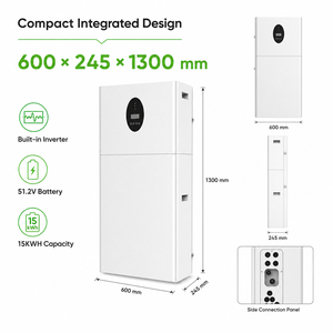 Système de stockage d'énergie (ESS) tout-en-un 6 kW 15 kWh IP65 sur pied pour la sauvegarde solaire résidentielle - Product Image 3