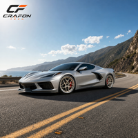 Jantes forgées sur mesure CF 6061-T6 19 20 21 22 pouces 5x120.65 PCD compatibles avec Chevrolet Corvette C8 C7 Z06 Z51 ODM