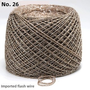 Fil à crocheter doré et argenté de haute qualité pour broderie, dentelle, bricolage, sacs, fil pailleté creux, tricot à la main, poupée métallique - Product Image 2