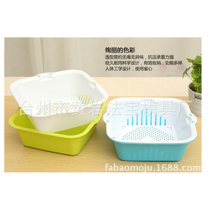 Outil de moulage par injection multi-cavités pour panier égouttoir en plastique et passoire à légumes - Product Image 1