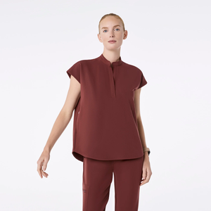 Bestex Customize Woman Hospital Stand Collar Nurse Scrubs <strong>Uniform</strong> Set Stretchy <strong>Clinic</strong> Scrub Jogger Suite for Surgical Wholesale - Product Image 1