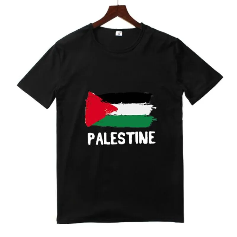 맞춤형 대형 무료 팔레스타인 제품 의류 티셔츠 남성용 팔레스타인 티셔츠
