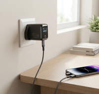 Nuevo Cargador GaN Mini de 20V 2.25A USB C PD 45W con Pantalla Inteligente AI, Adaptador de Viaje de Alta Calidad para Teléfono 17 16 15