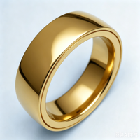 Vente en gros d'anneaux intelligents RFID en céramique de haute qualité plaqués or 18 carats, 4/6/8 mm, pour utilisation bancaire MTR, paiement NFC